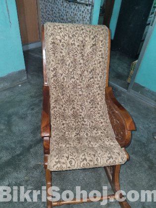 অরিজিনাল চিটাগাং সেগুন কাঠের ইজি রকিং চেয়ার